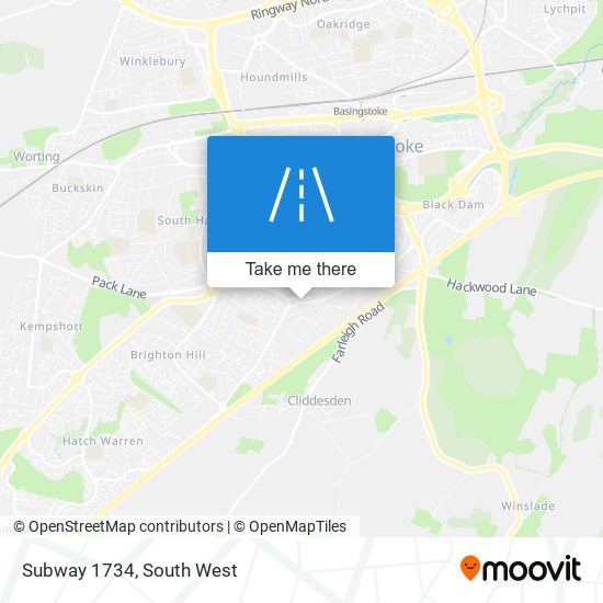 Subway 1734 map