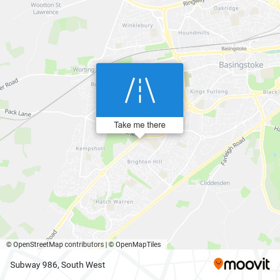 Subway 986 map