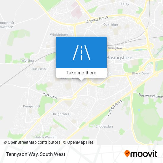 Tennyson Way map