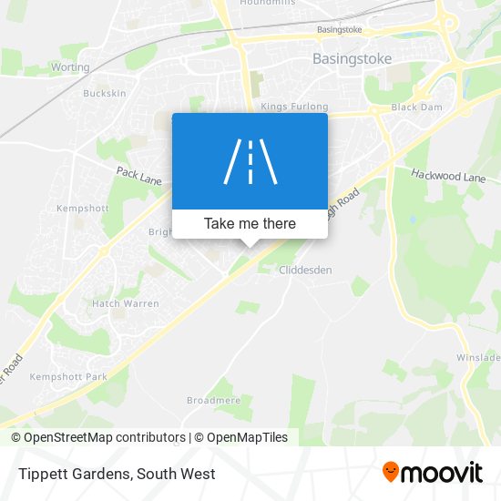 Tippett Gardens map