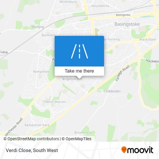Verdi Close map