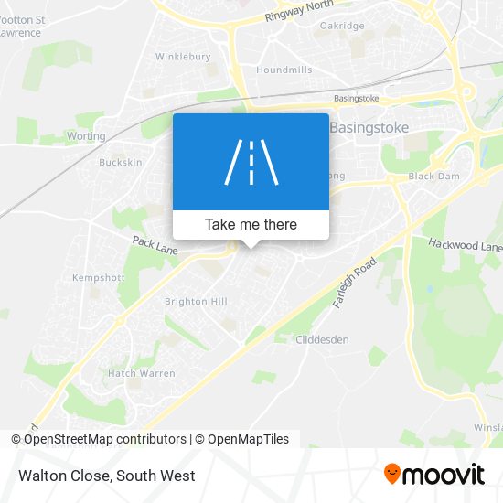 Walton Close map
