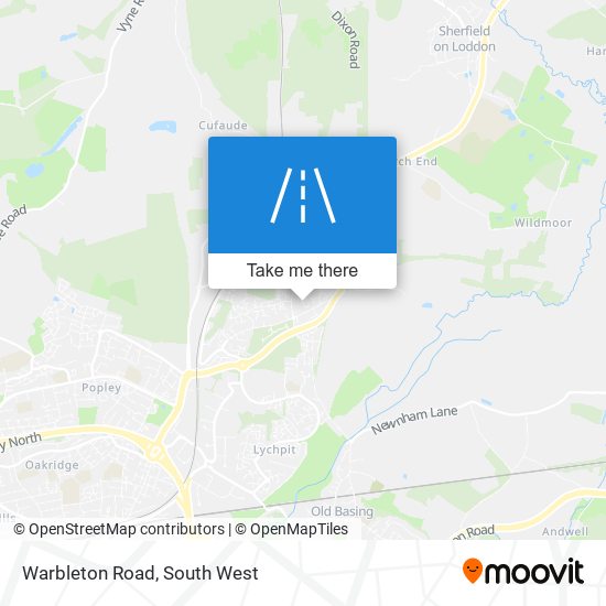 Warbleton Road map