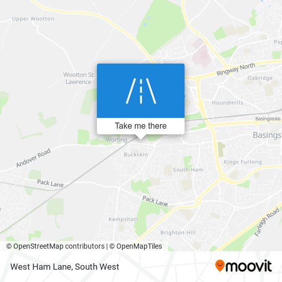 West Ham Lane map