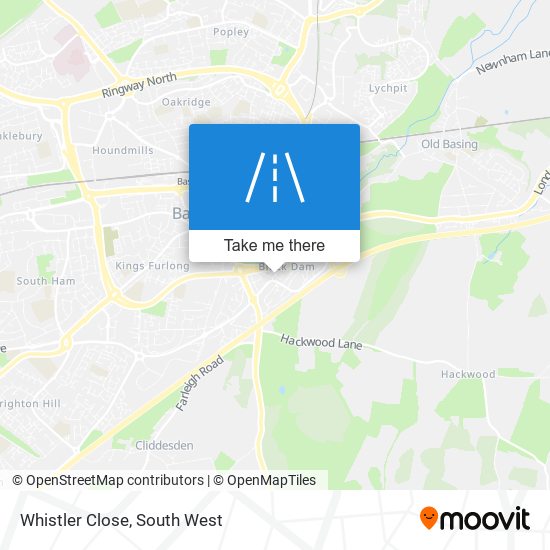 Whistler Close map