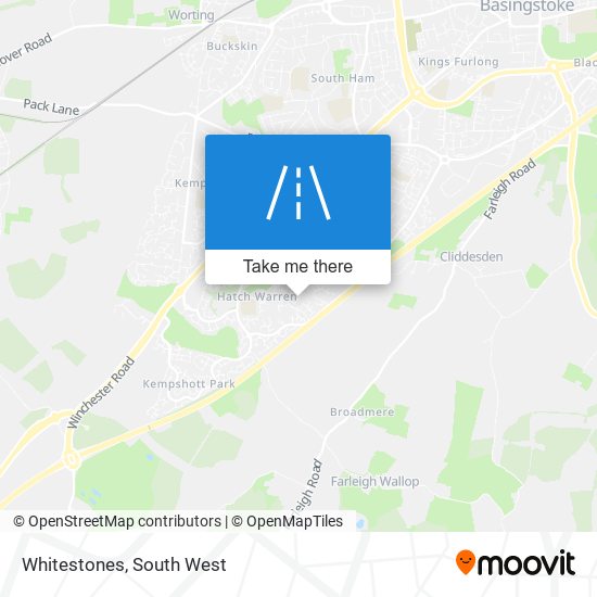 Whitestones map
