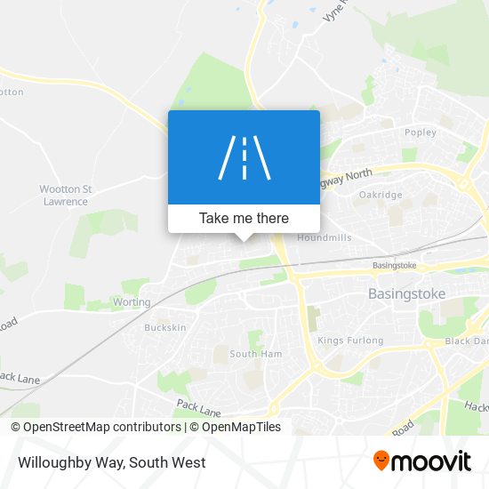 Willoughby Way map