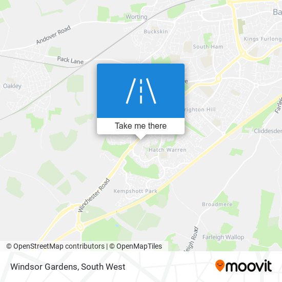 Windsor Gardens map