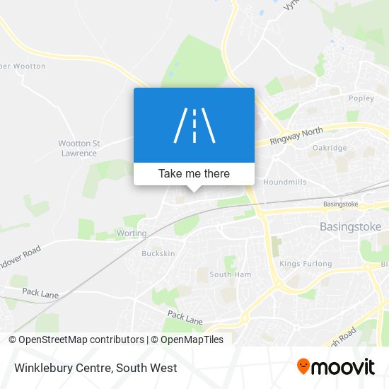 Winklebury Centre map