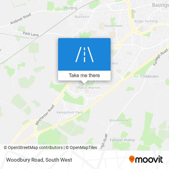 Woodbury Road map