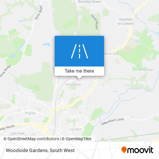 Woodside Gardens map