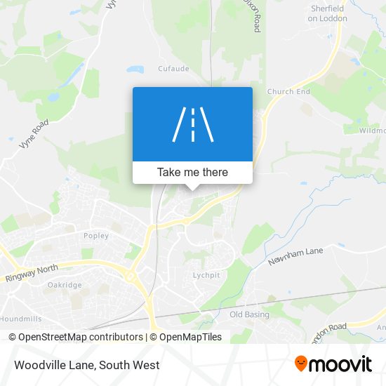 Woodville Lane map