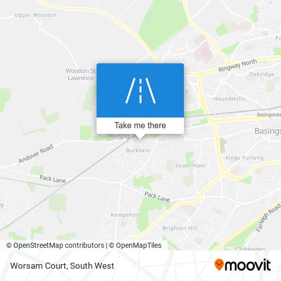 Worsam Court map