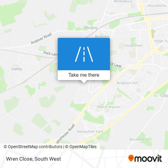 Wren Close map