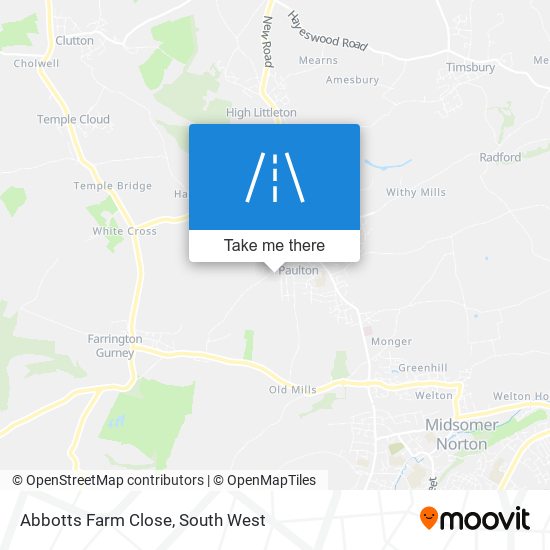 Abbotts Farm Close map
