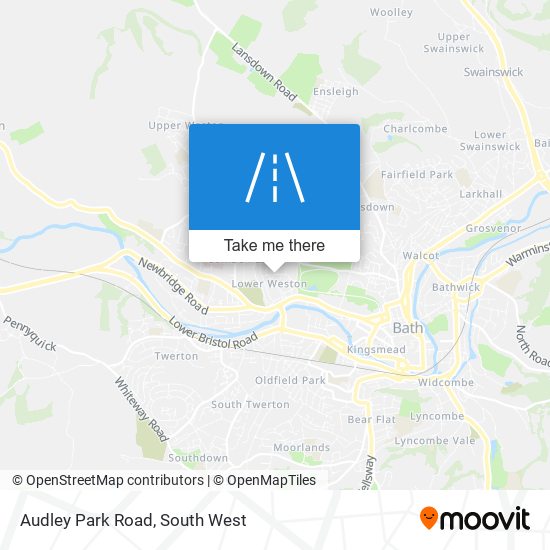 Audley Park Road map