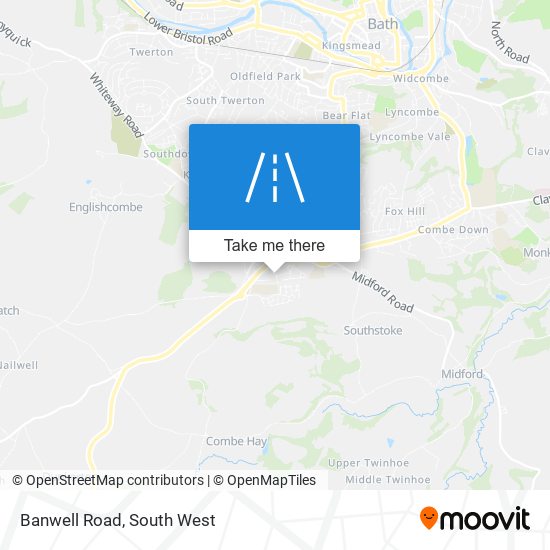 Banwell Road map