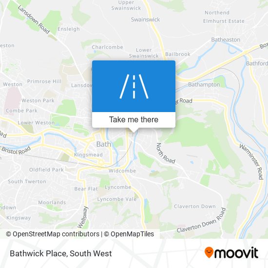 Bathwick Place map
