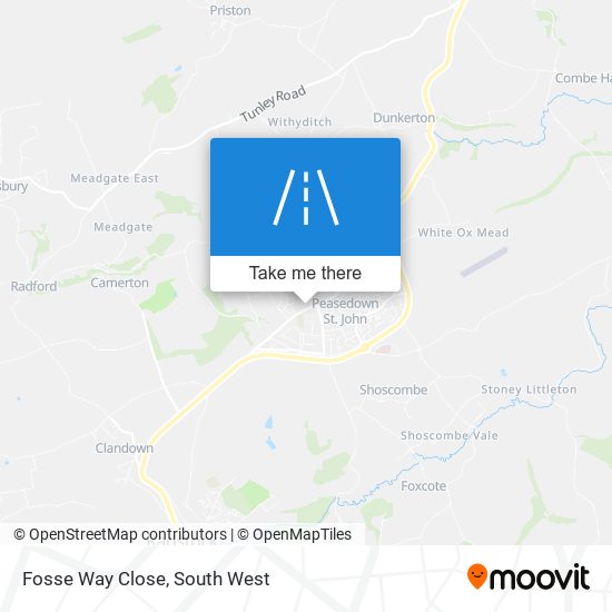 Fosse Way Close map