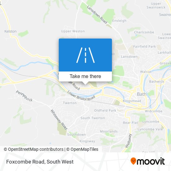 Foxcombe Road map