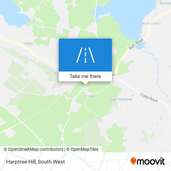 Harptree Hill map