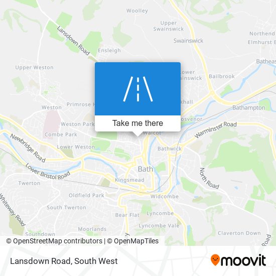 Lansdown Road map