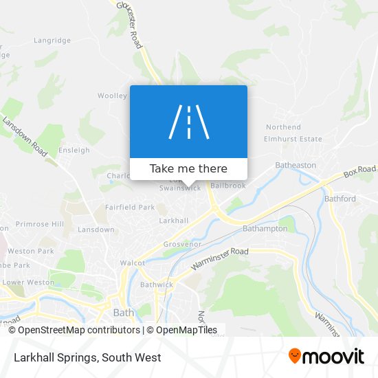 Larkhall Springs map
