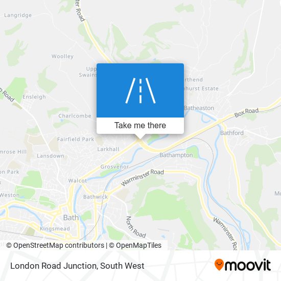 London Road Junction map