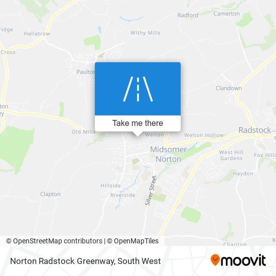 Norton Radstock Greenway map