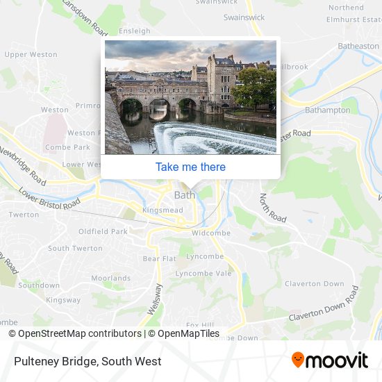 Pulteney Bridge map