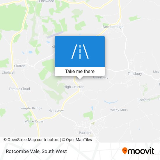 Rotcombe Vale map