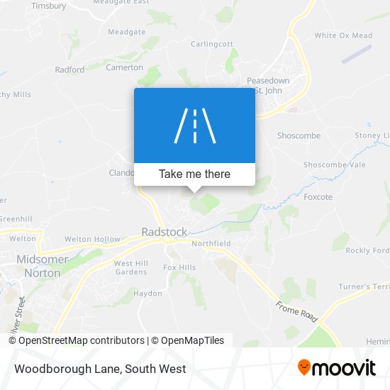 Woodborough Lane map