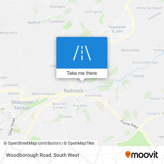 Woodborough Road map