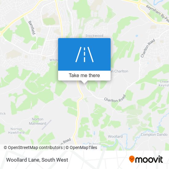 Woollard Lane map