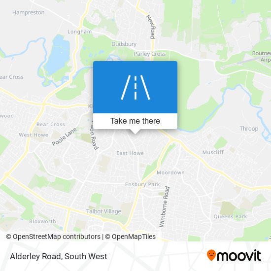 Alderley Road map