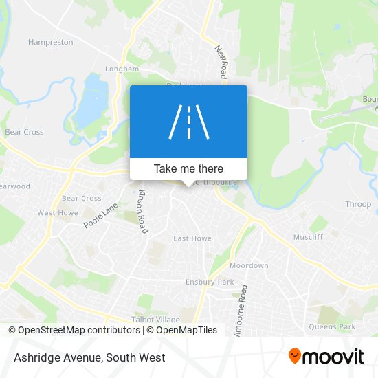 Ashridge Avenue map