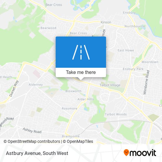 Astbury Avenue map