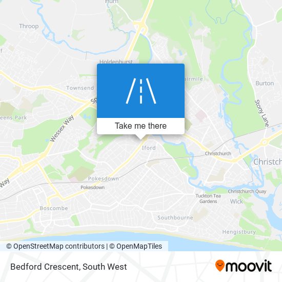 Bedford Crescent map