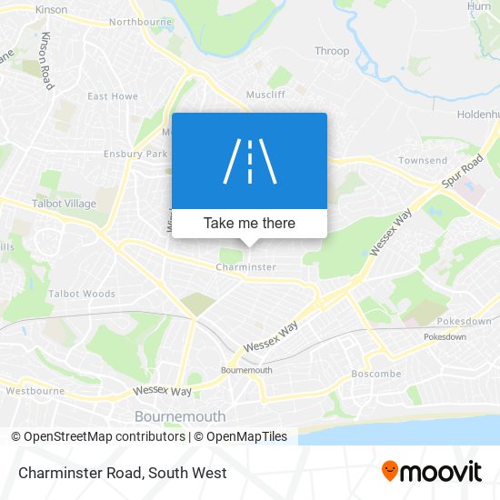 Charminster Road map
