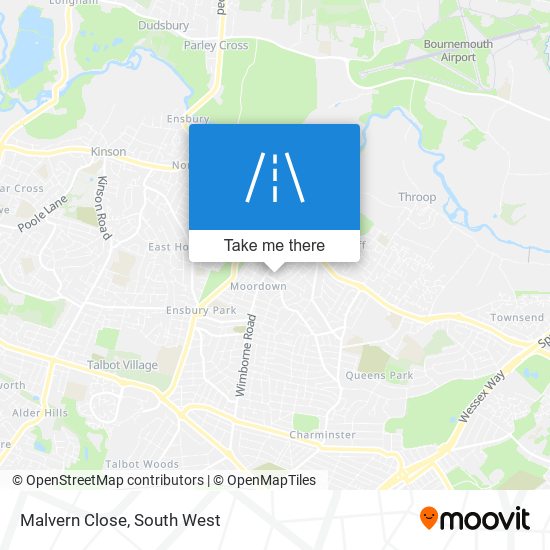 Malvern Close map