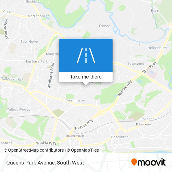 Queens Park Avenue map