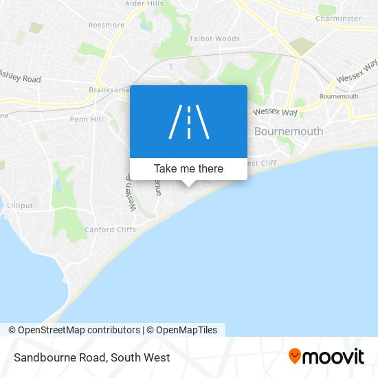 Sandbourne Road map