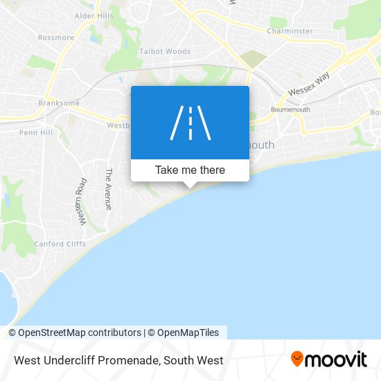 West Undercliff Promenade map