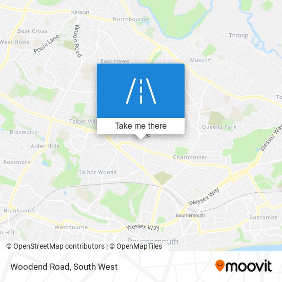Woodend Road map