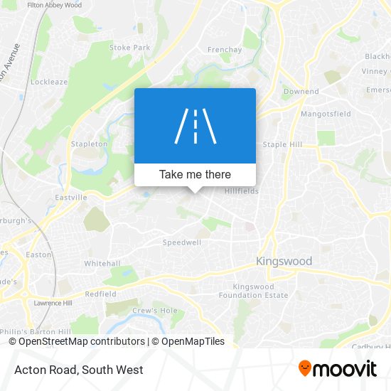 Acton Road map