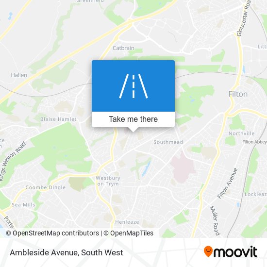 Ambleside Avenue map