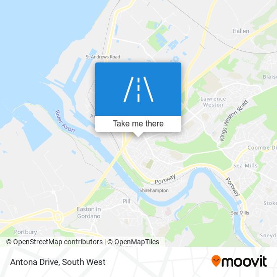 Antona Drive map