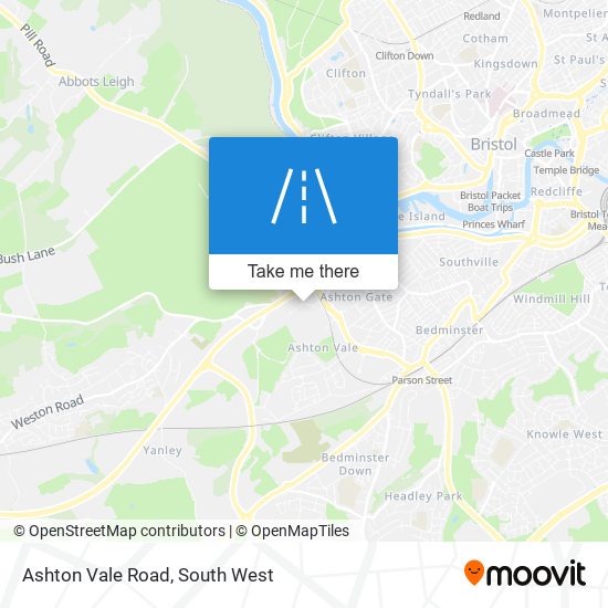 Ashton Vale Road map