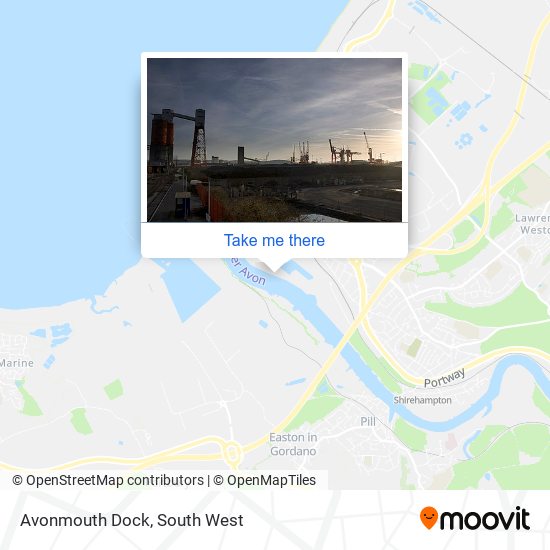 Avonmouth Dock map