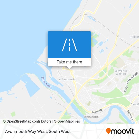 Avonmouth Way West map